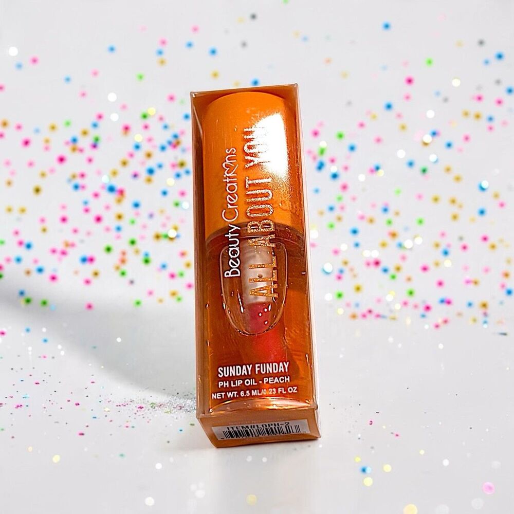 BEAUTY CREATIONS All About You pH Lip Oil Full Size in Sunday Funday 0.23 oz NIB